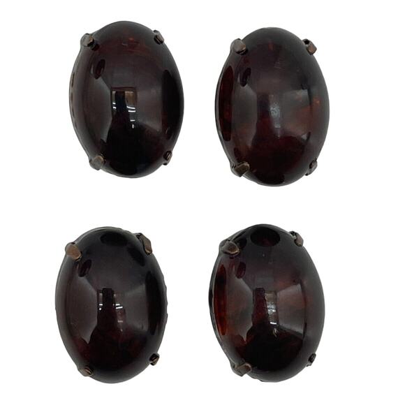 Decorative Brown Garment Button w/ Metal Handle Sewing Craft Clothes Accessory - Picture 5 of 8